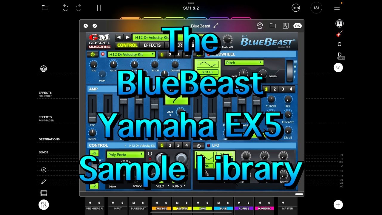 The BlueBeast - Yamaha EX5 Sample Library - The BIG Sound Test - Demo for the iPad