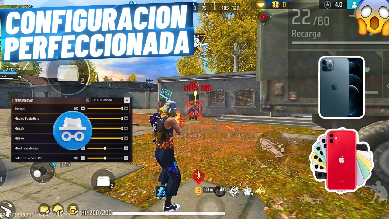 LA MEJOR SENSIBILIDAD ✅🔥 + CONFIGURACIÓN para iphone ⚙️ Free Fire 2026 8 plus/11/12/13/14/17 pro Max