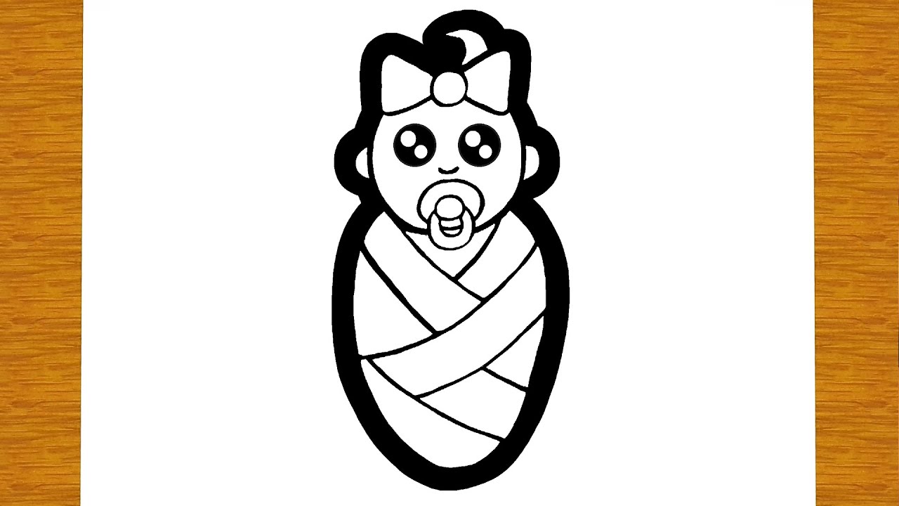 COME DISEGNARE UN BAMBINO BEBÈ | Disegni facili ed educativi