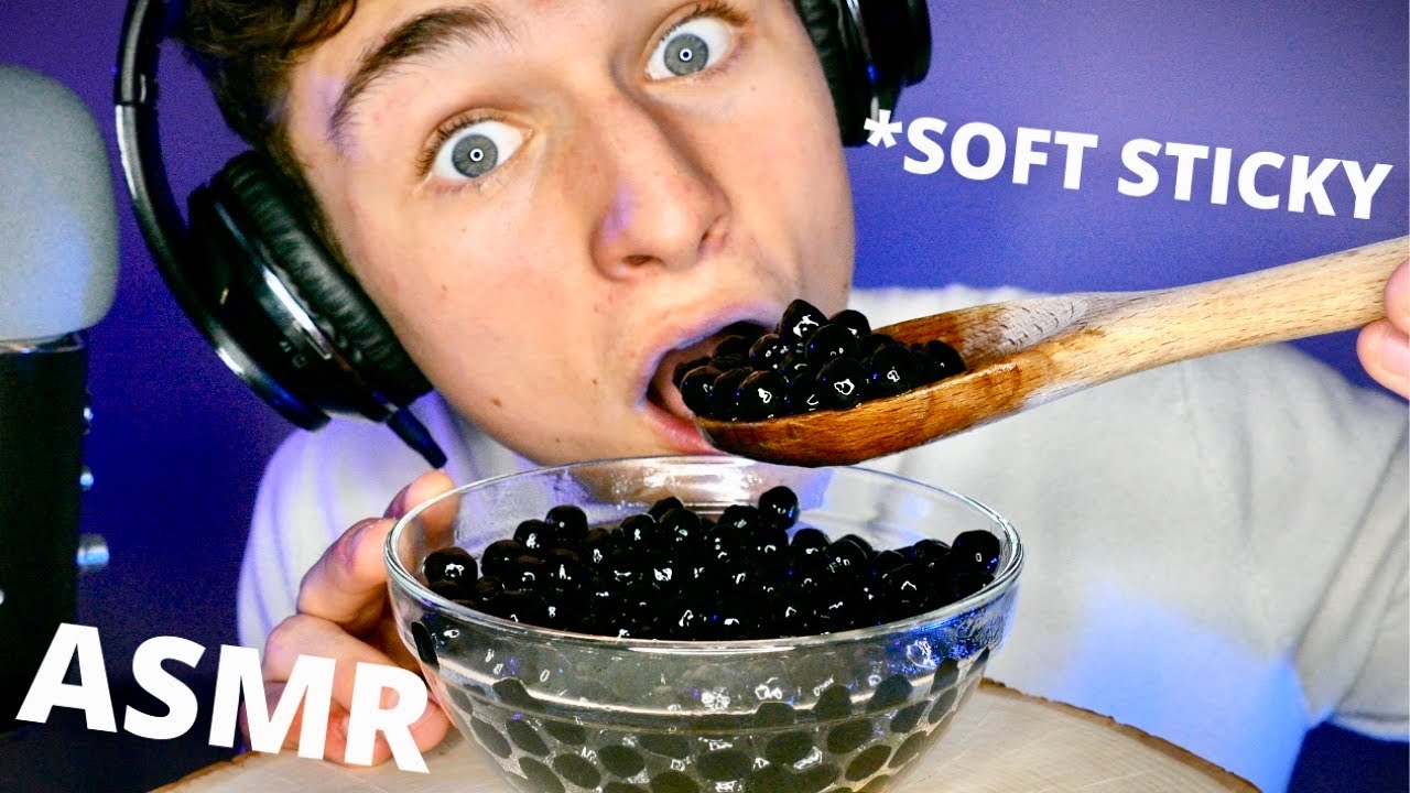 ASMR ~ Best BOBA Eating (Soft, Sticky, SaTiSfYiNG, Eating SOUNDS) | DennisASMR