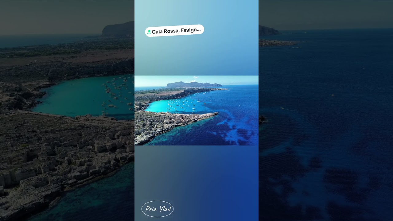 Cala Rossa Favignana #drone