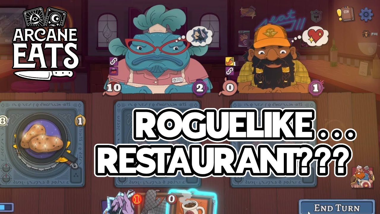 A Crazy Unique Roguelike Deck Builder, Where You Serve Customers and Feed Them! - Arcane Eats