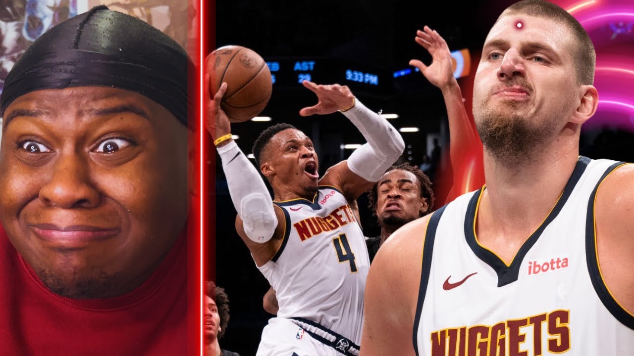 JOKIC WENT CRAZY IN OVERTIME! Nuggets vs Brooklyn Nets *REACTION* RUSS ACTUALLY PLAYED GOOD 😂😂😂