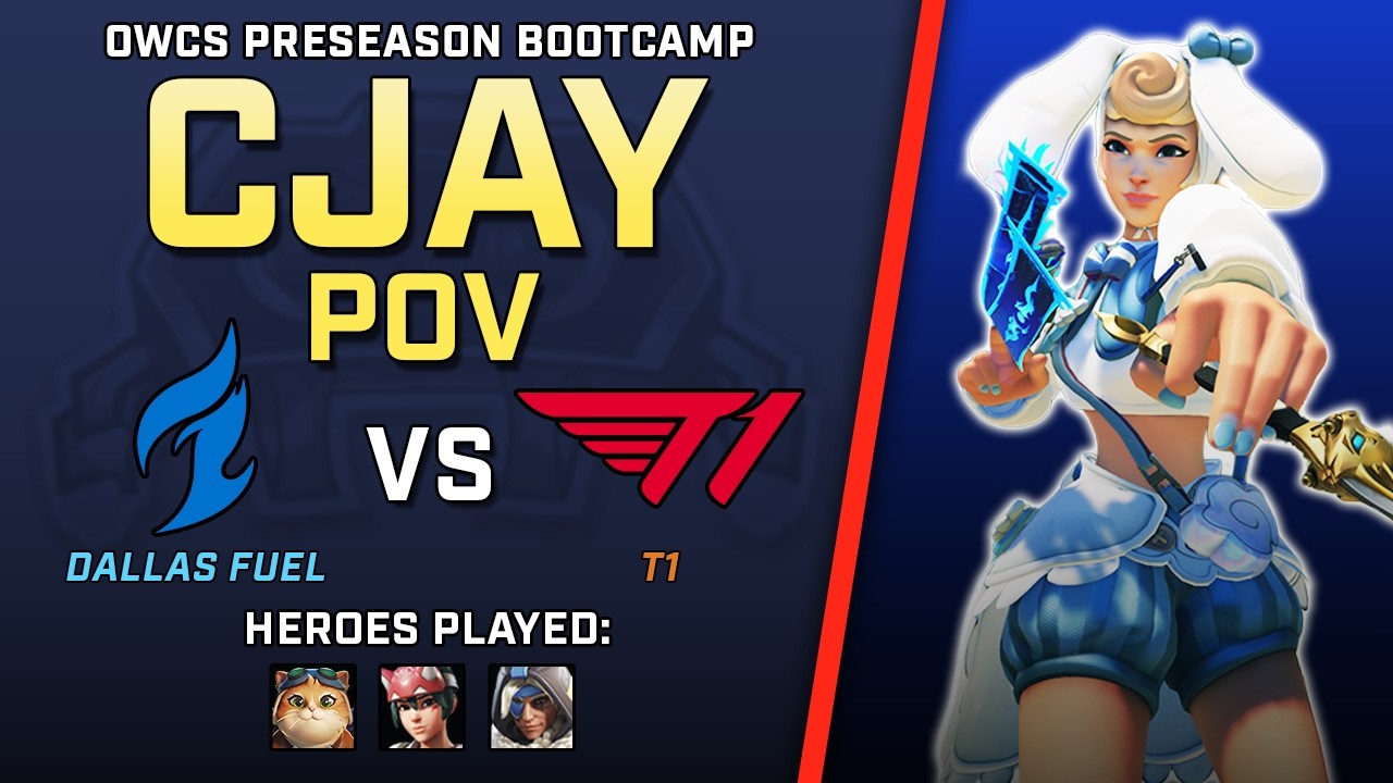 [ Cjay ] Calm and Collected Kiri | Dallas Fuel vs T1 | OWCS Preseason Bootcamp