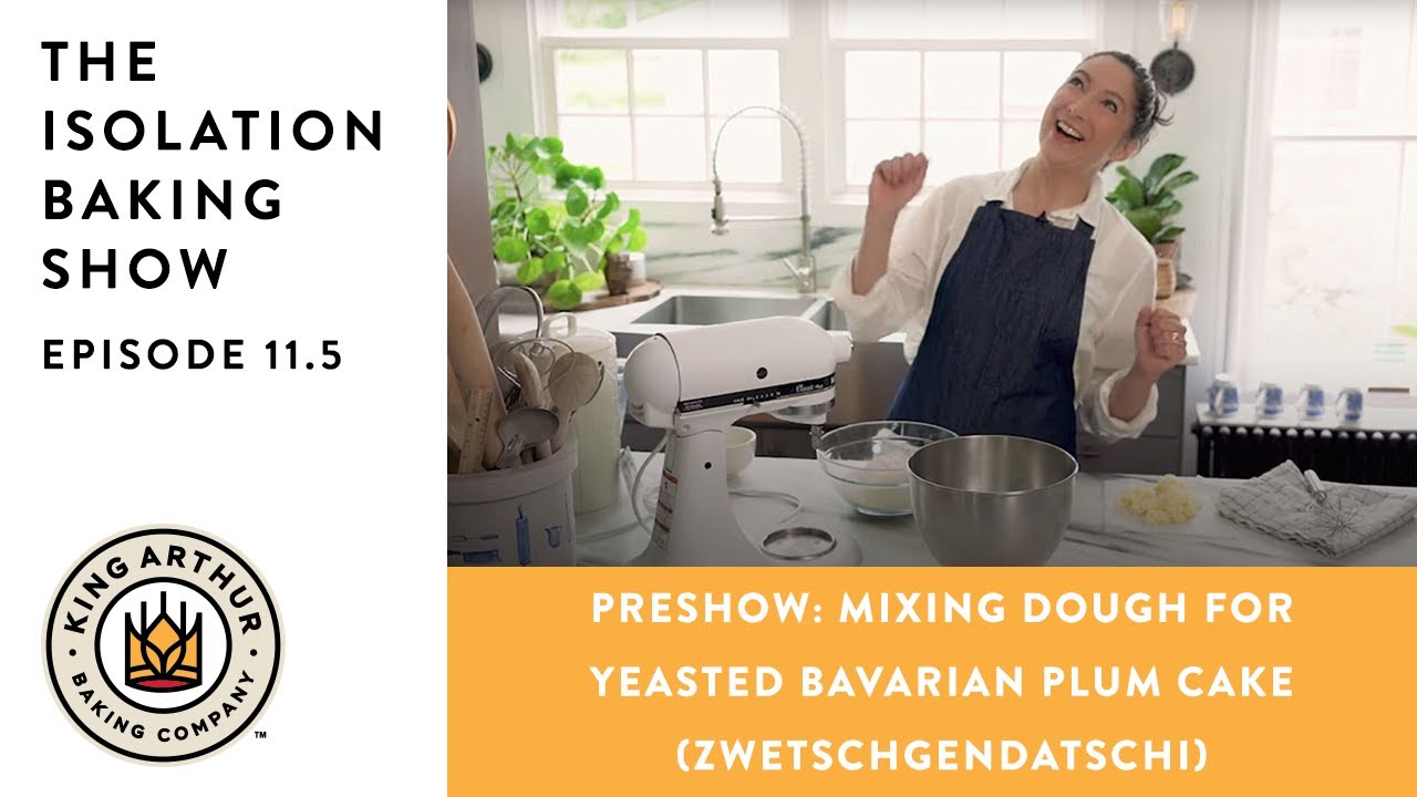 Mixing Dough for Yeasted Bavarian Plum Cake (Zwetschgendatschi) - Isolation Baking - Episode 11.5