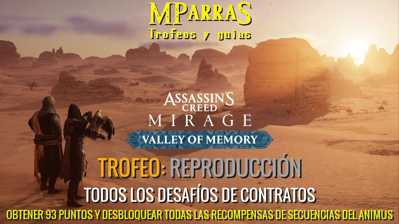 Assassin's Creed Mirage Valle de los recuerdos - Trofeo: Reproducción - Desafíos Secuencias Animus