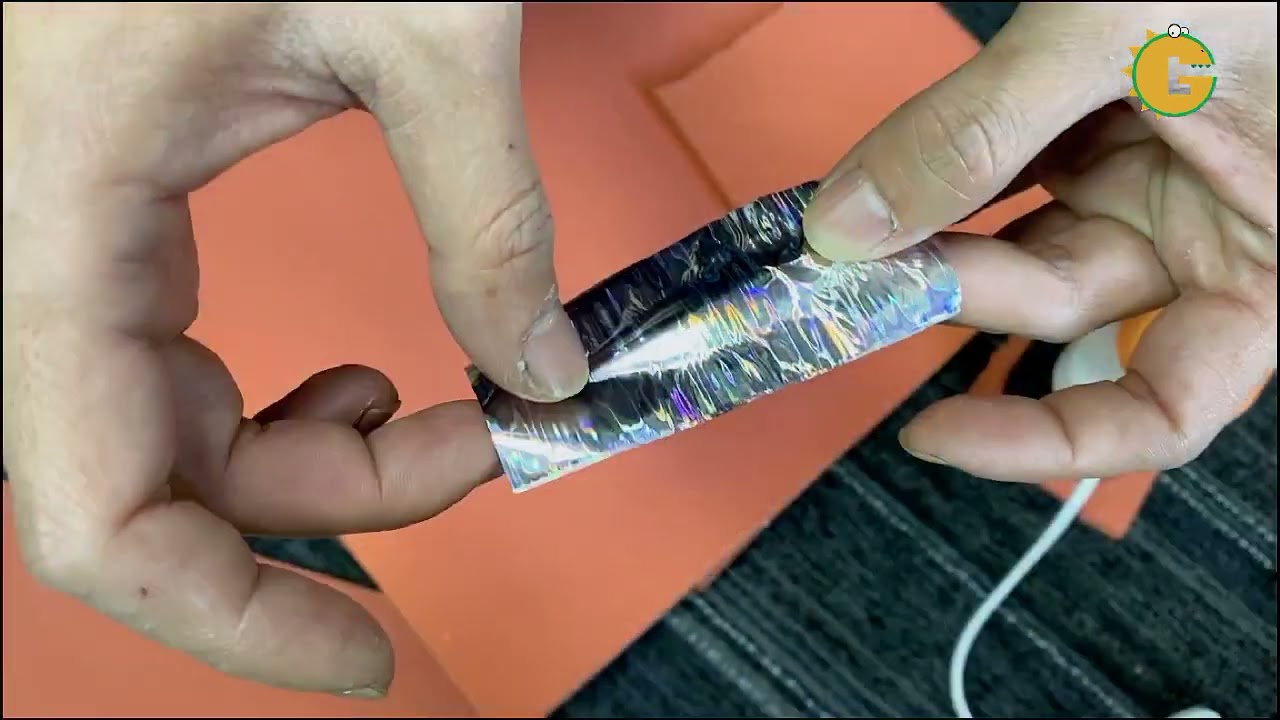 DIY fishing lure hot stamping foil hologram