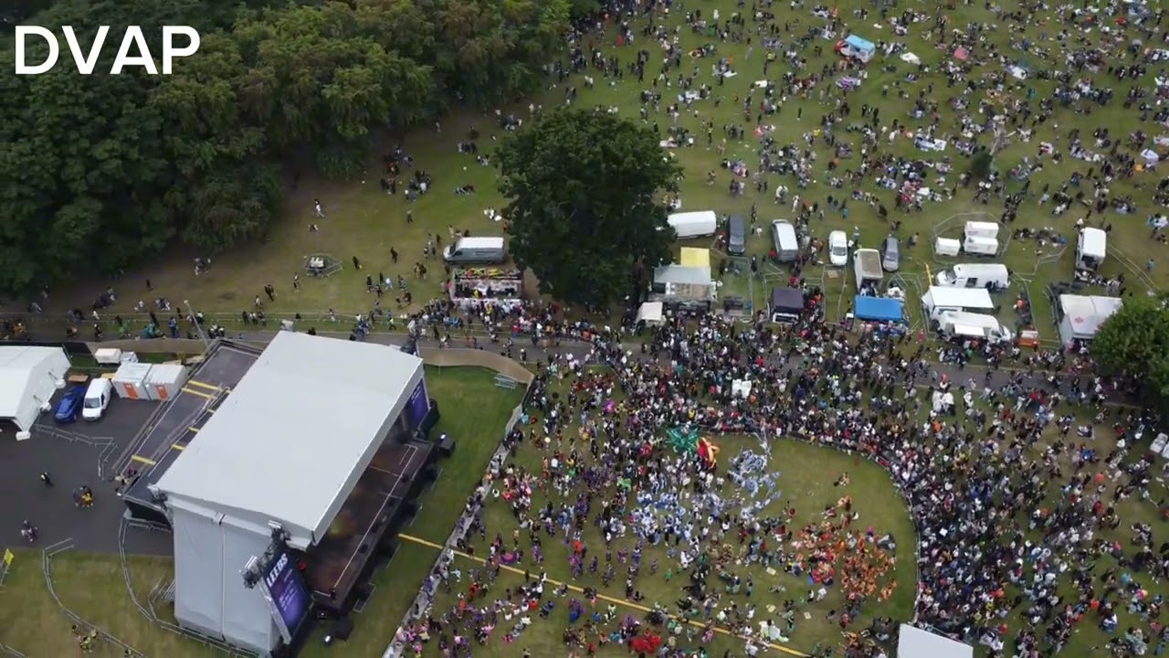 Leeds West Indian Carnival aerial footage