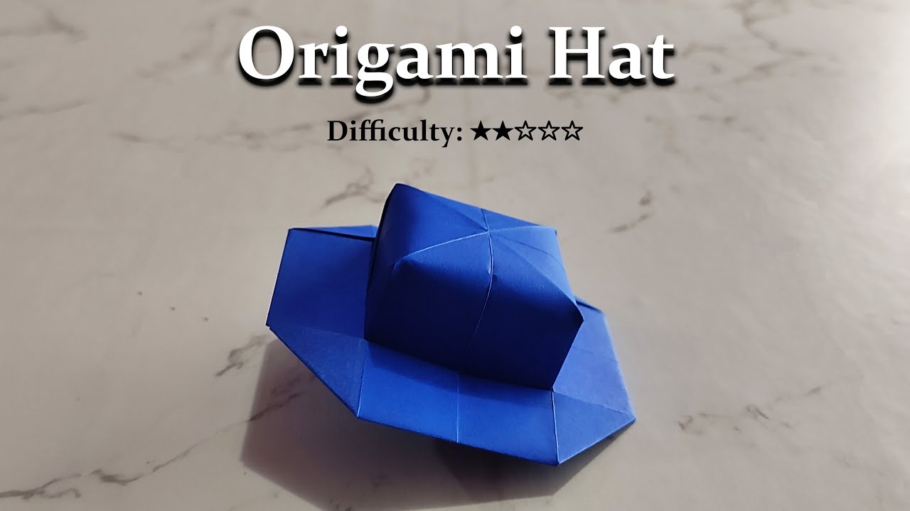 [DETAILED TUTORIAL] Origami Hat Step-by-Step | Easy Paper Craft