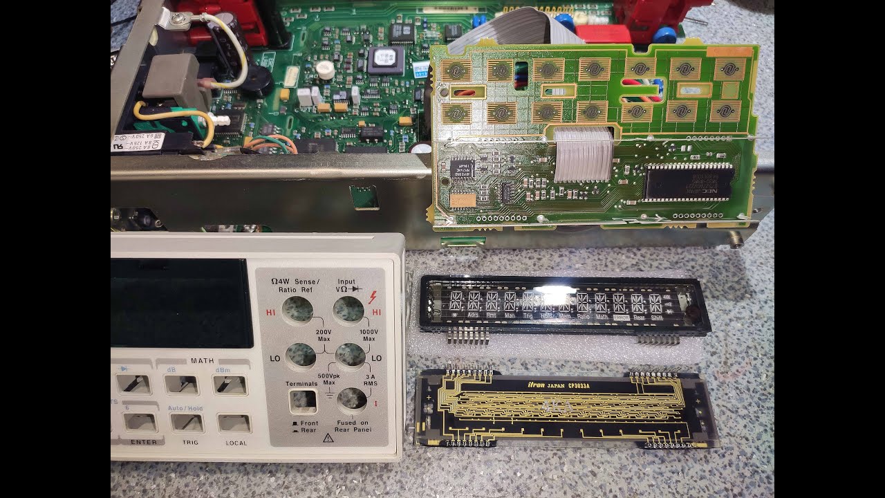 Мультиметр 6,5✅ разряда HP 34401A ⏩ Agilent 34401A ⏩ Keysight 34401A ЗАМЕНА ДИСПЛЕЯ С AliExpress 🍜
