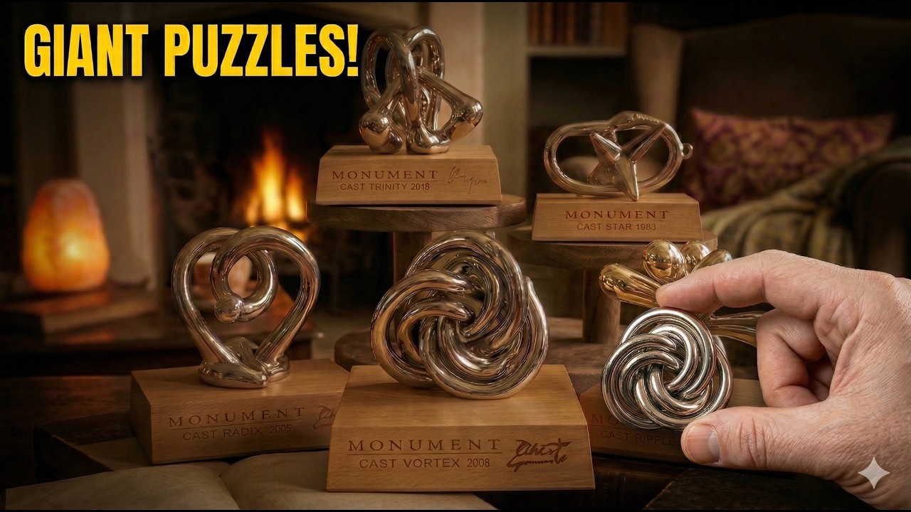 The GIANT Hanayama Monument Puzzles! Are they still Solvable!?