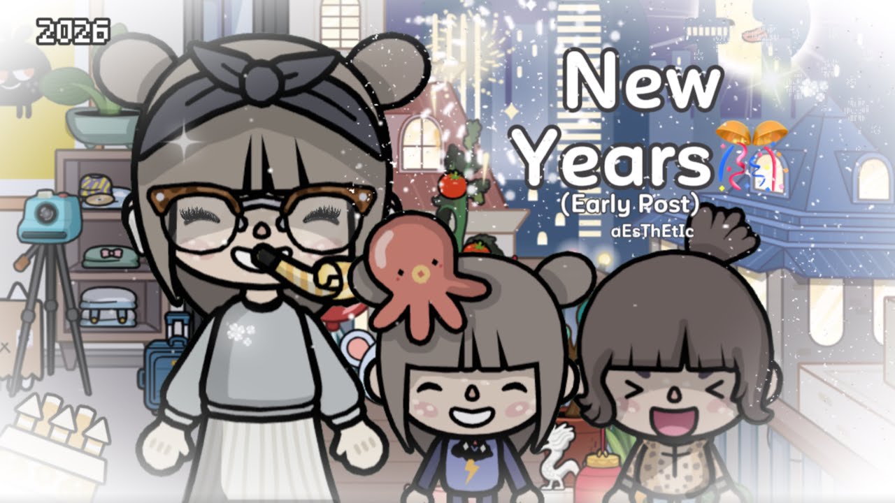 !! “ New Years🎉 “♪ || Dearly Mina🐰 #tocaboca🙇‍♀️