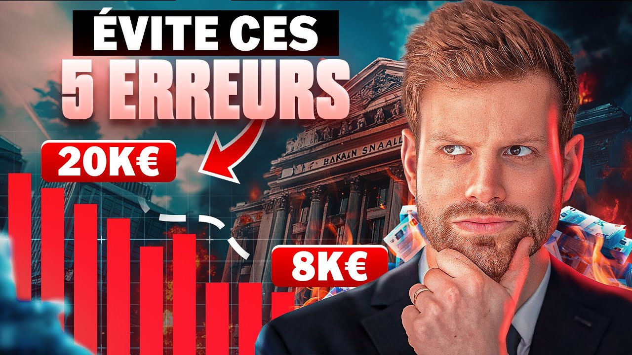 Les 5 erreurs qui m'ont fait perdre 60% en Bourse
