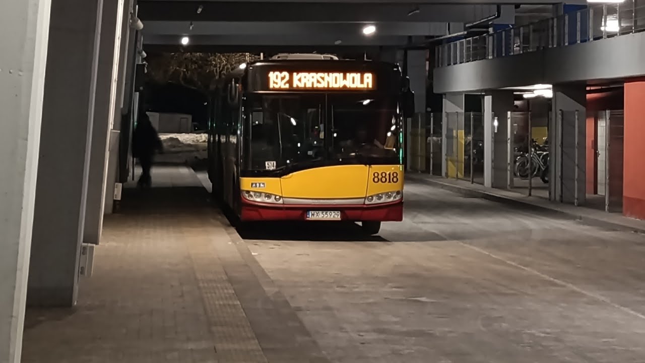Przejazd Solarisem Urbino 18 III #8818 na linii 192