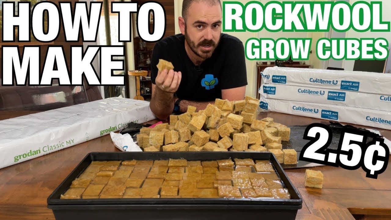 How to Make Rockwool Grow Cubes: Only 2.5¢ Each!