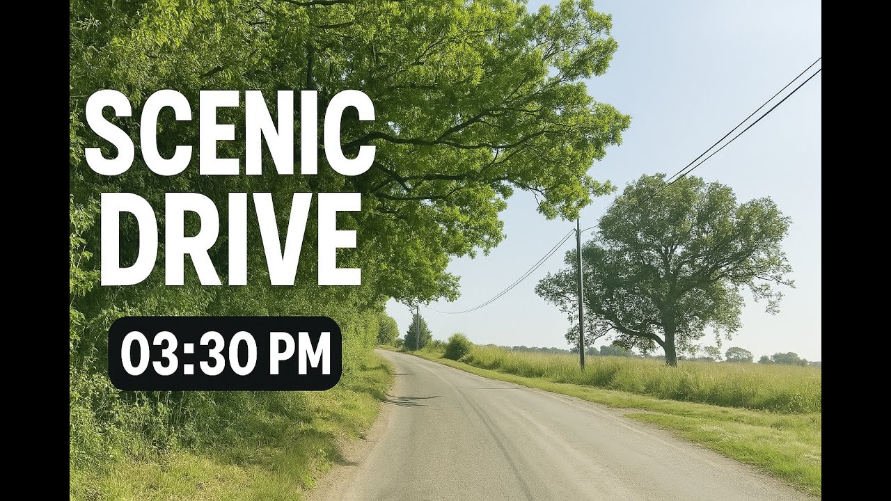 Stowmarket to Ipswich Drive at 3:30 PM – Snake or Shadow? | iPhone 16 Pro Dashcam