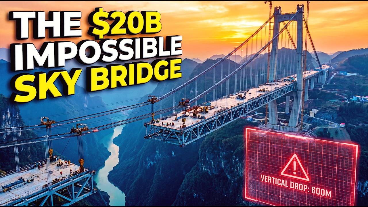 Mega projects: China's $20B Impossible Sky Bridge Mega Project! ( full process )