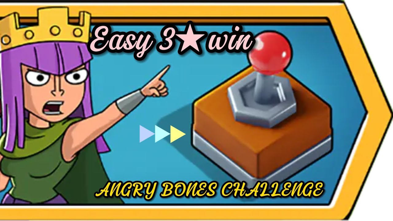 How to 3★ Stars, Angry Bones Challenge  in Clash of Clans, Easy Win & Strategy.. 