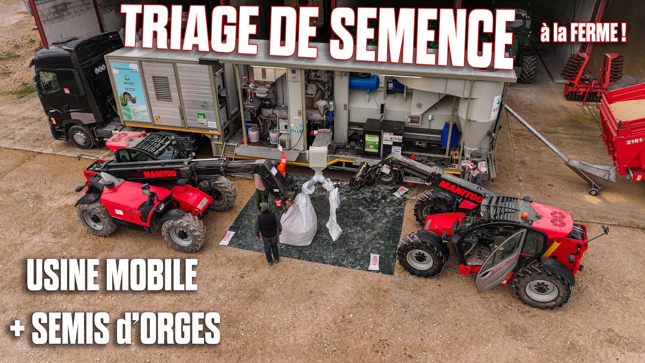 FABRICATION des SEMENCES à la FERME avec cette USINE MOBILE de ABCDE et SEMIS 2024 ! 🌾