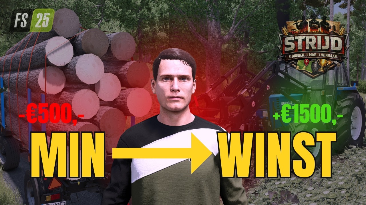 Van Schulden Naar Winst?! | 3 Boeren. 1 Map. 1 Winnaar. | Farming Simulator 25