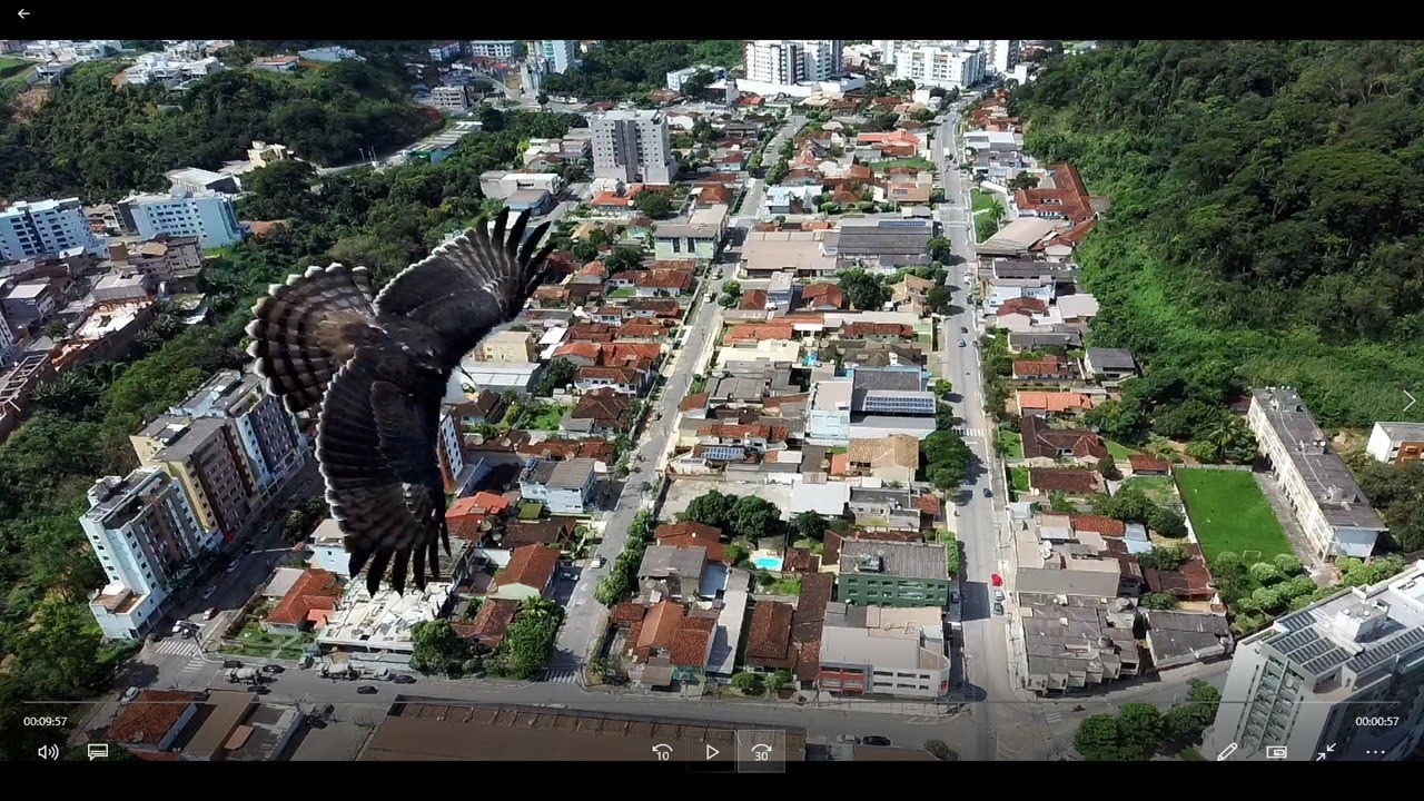 Voo com drone no Centro de Timóteo