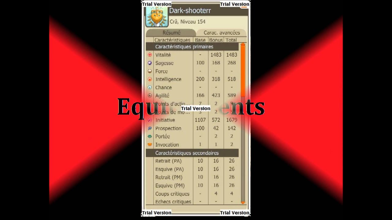 Cr&acirc; air/feu lvl 154