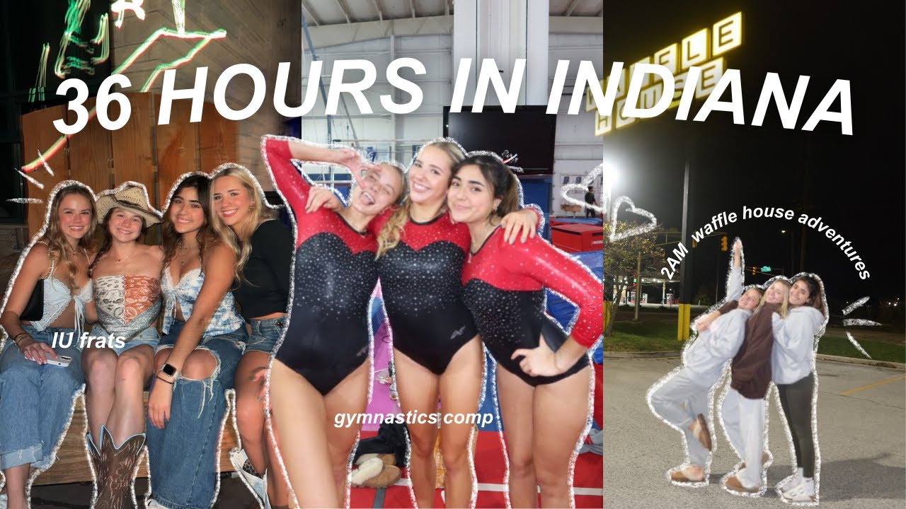 36 HOURS IN INDIANA | uw madison club gymnastics comp | hoosier invite