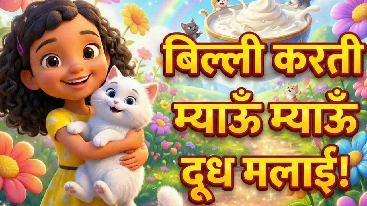 Billi Karti Meow Meow 🐱| Billi Mausi Song | Hindi Rhymes | Balgeet