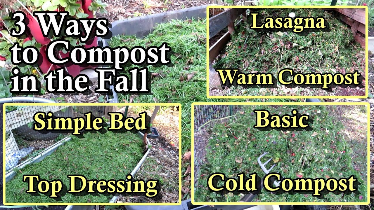 Easy Fall Composting with Lawn/Grass Clippings: 3 Ways to Use Them in Your Gardens!