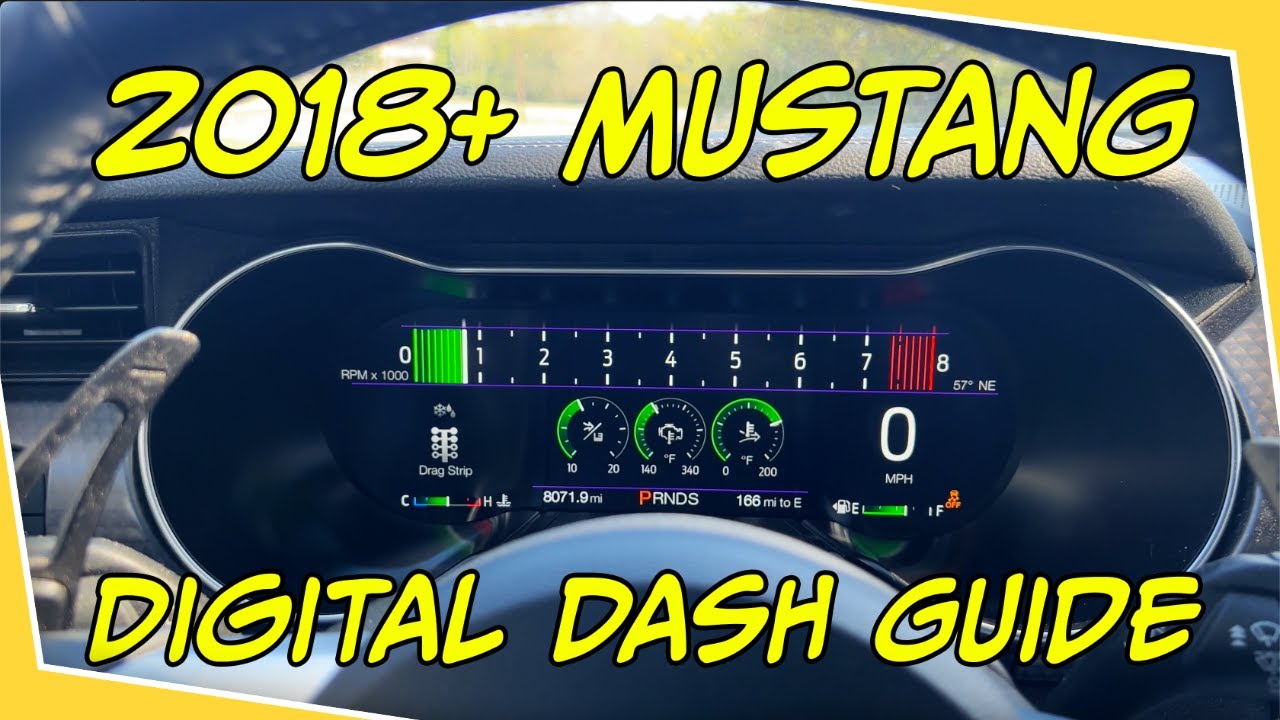 Руководство по цифровой панели Mustang 2018+ | Советы и рекомендации