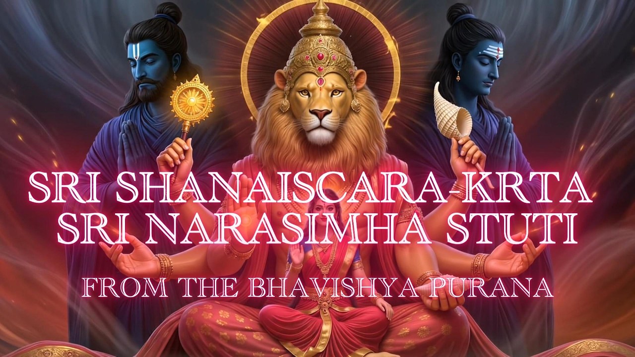 Sri Shanaischara Krta Sri Narasimha Stuti | Powerful Narasimha Prayer by Shani Dev 🕉️🦁