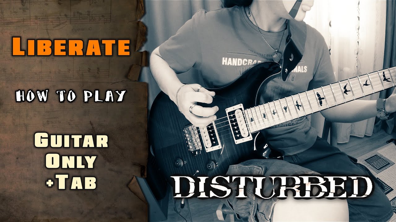 Disturbed - Liberate | GUITAR ONLY + SCREEN TABS | HOW TO PLAY