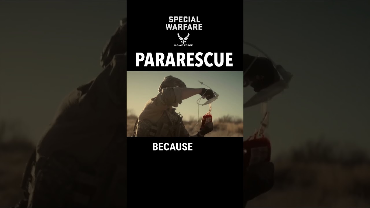 NEW Air Force Special Warfare PJ Commercial! The Pararescueman (PJ) is the Air Force's most elite.