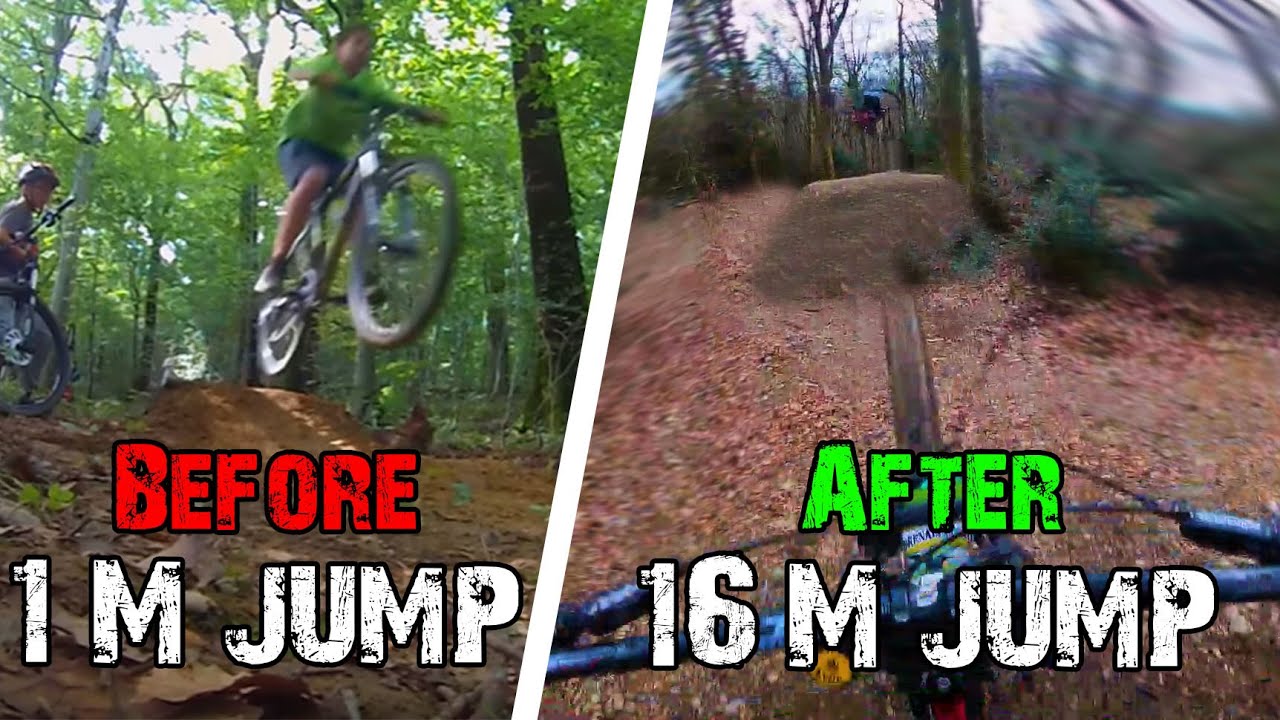 3 years of MTB progression (1m jump to 16m jump)
