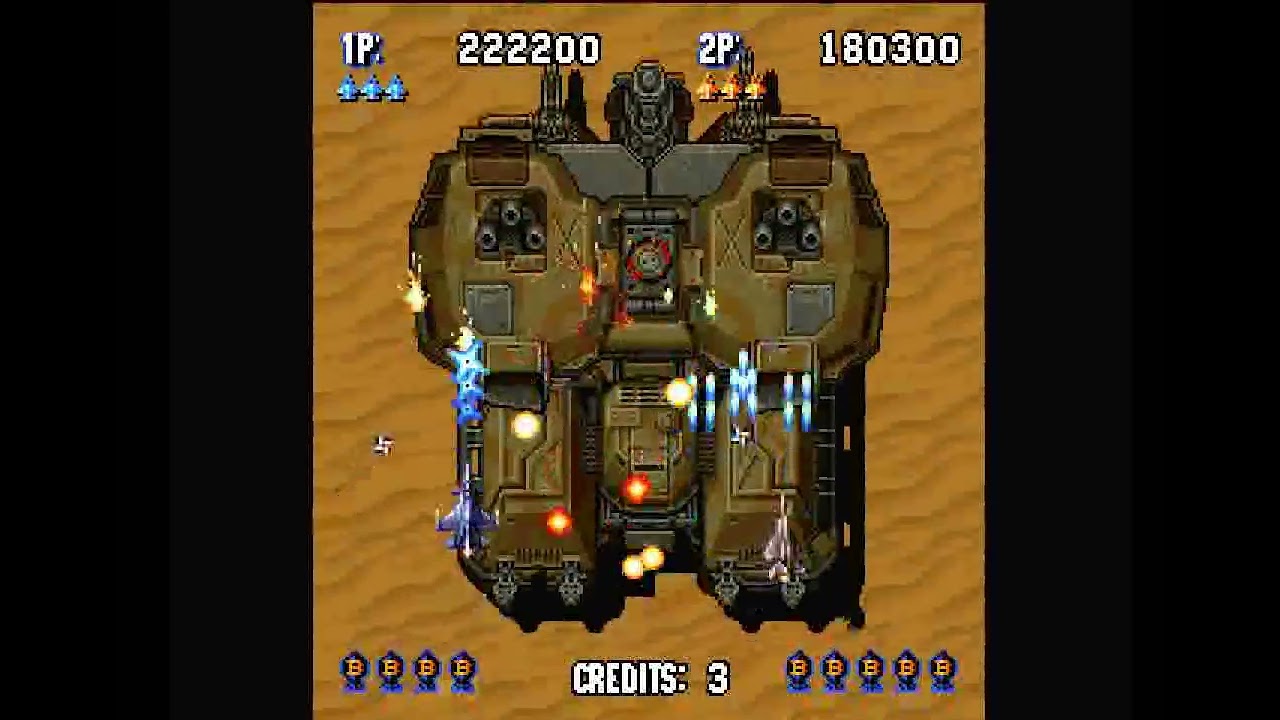 Sonic Wings Special (PS1) - Full Run Doubleplay + Ending on Pro difficulty