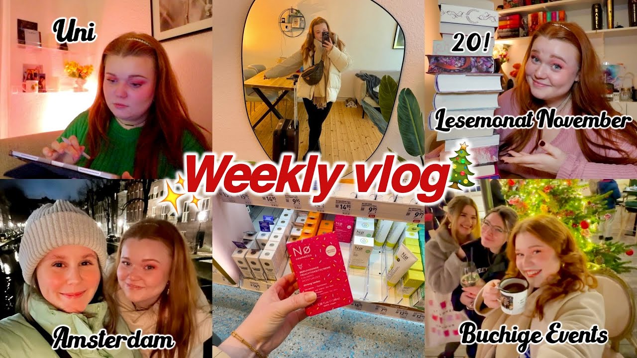 Wochenvlog - Uni, Buchempfehlungen, Amsterdam..I Meggyxoxo