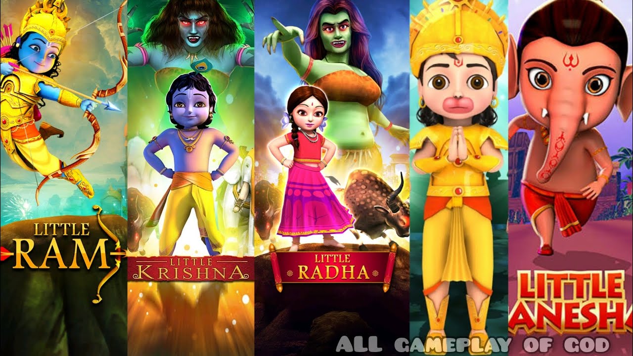 little Krishna,little ram,little hanuman, little ganesha,little Radha | | One flying 🦅  five runner!