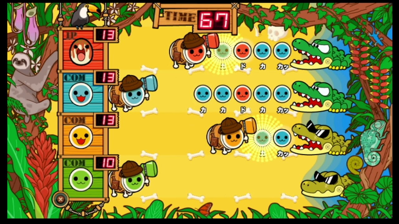 【太鼓Wii ３代目】ドリームたいこランド『ワニワニパニック』おに！-Minigame Very Hard Level-【Taiko Wii 3rd】