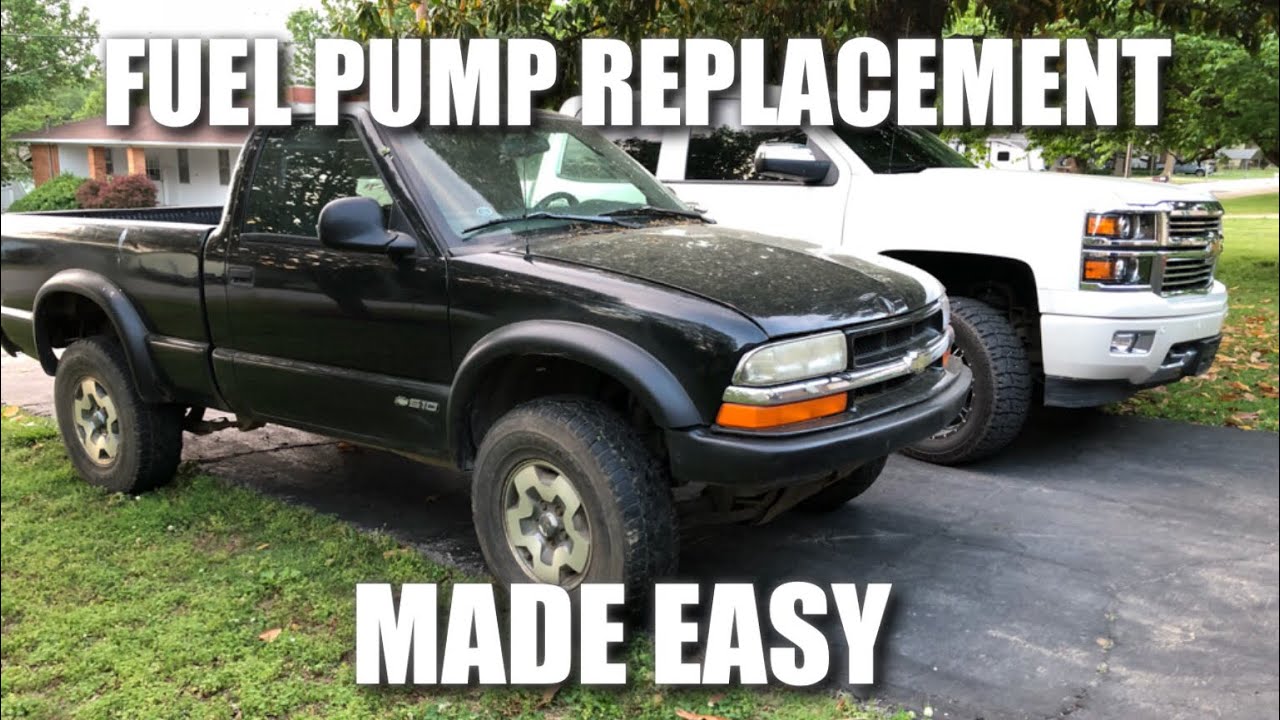 How to Replace Fuel Pump 1998 - 2003 Chevy S10 GMC Sonoma (Easiest Method)