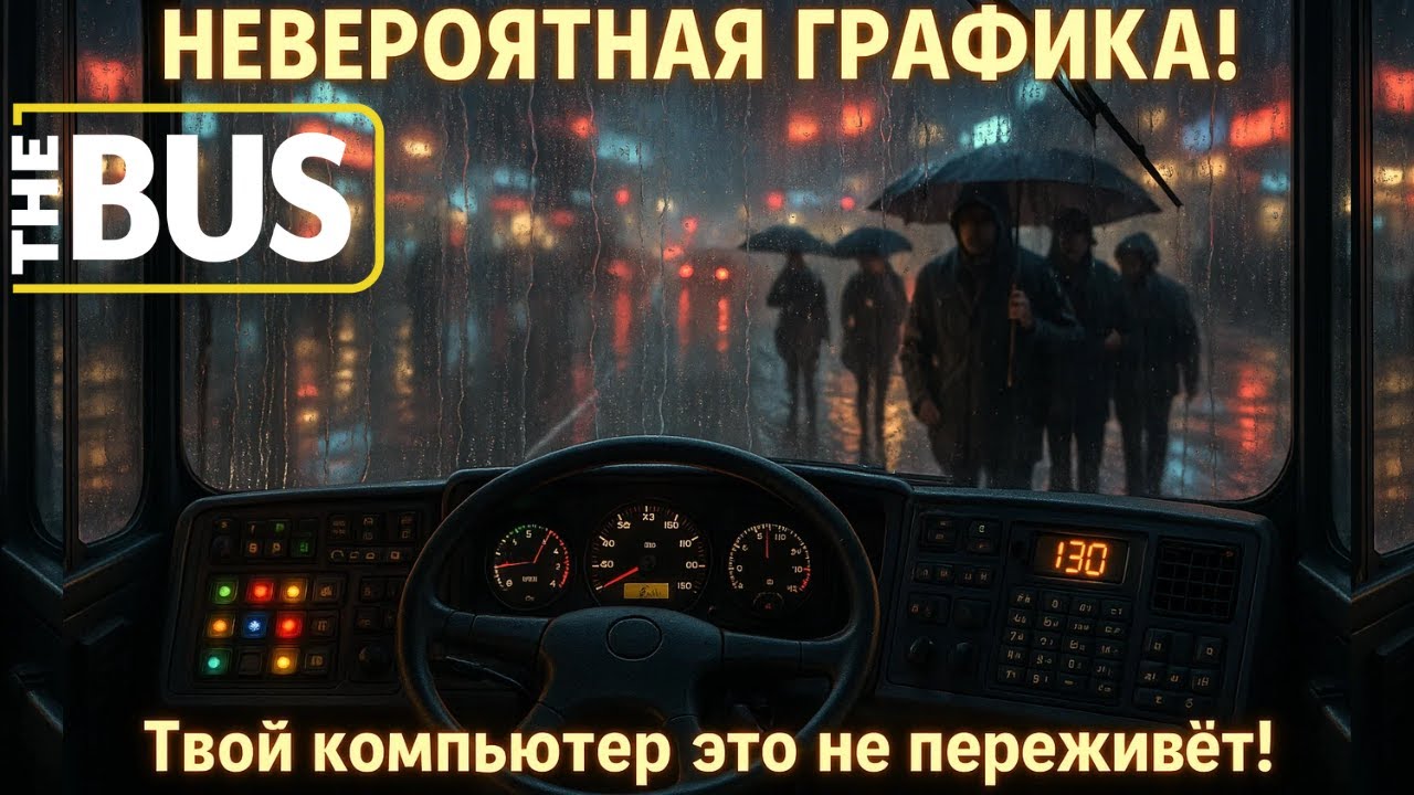 НЕВЕРОЯТНАЯ ГРАФИКА! THE BUS на Unreal Engine 5 &mdash; Твой ПК взорвётся! #thebus  #bus #симулятор