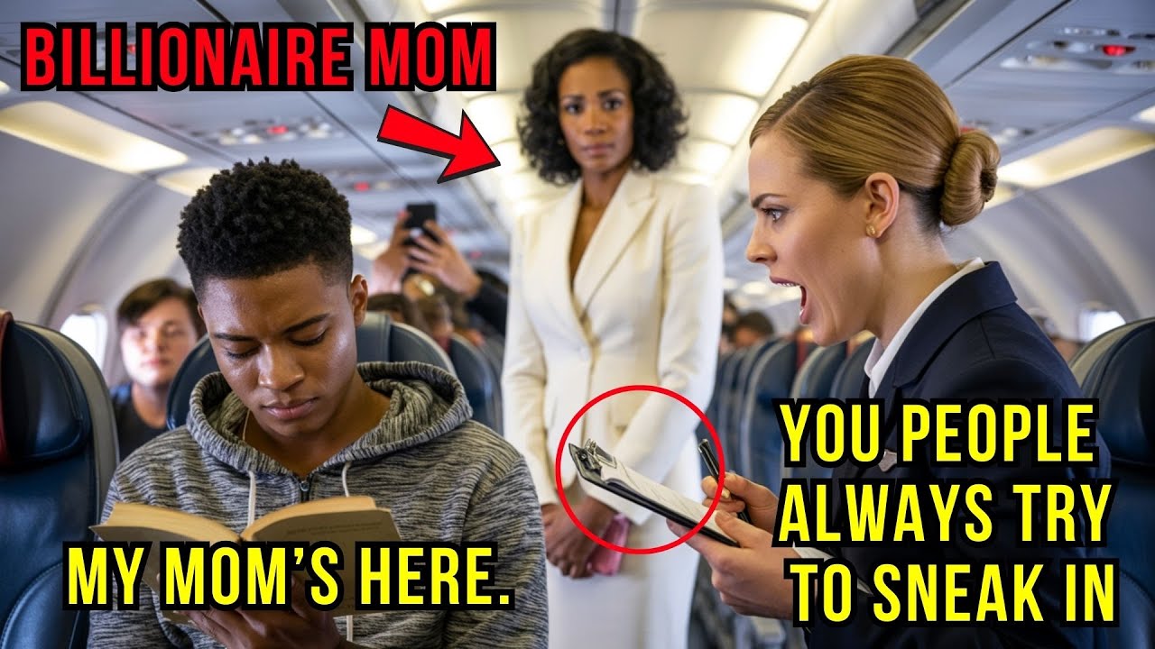 Black Teen Mocked in First Class &mdash; Moments Later, His Billionaire Mom Grounded the Plane