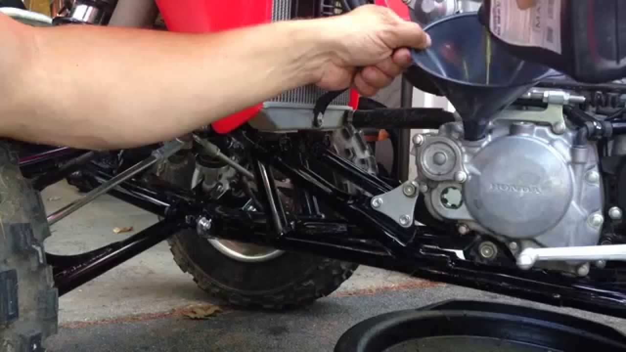How To Change Oil and Filter On a Honda TRX450R