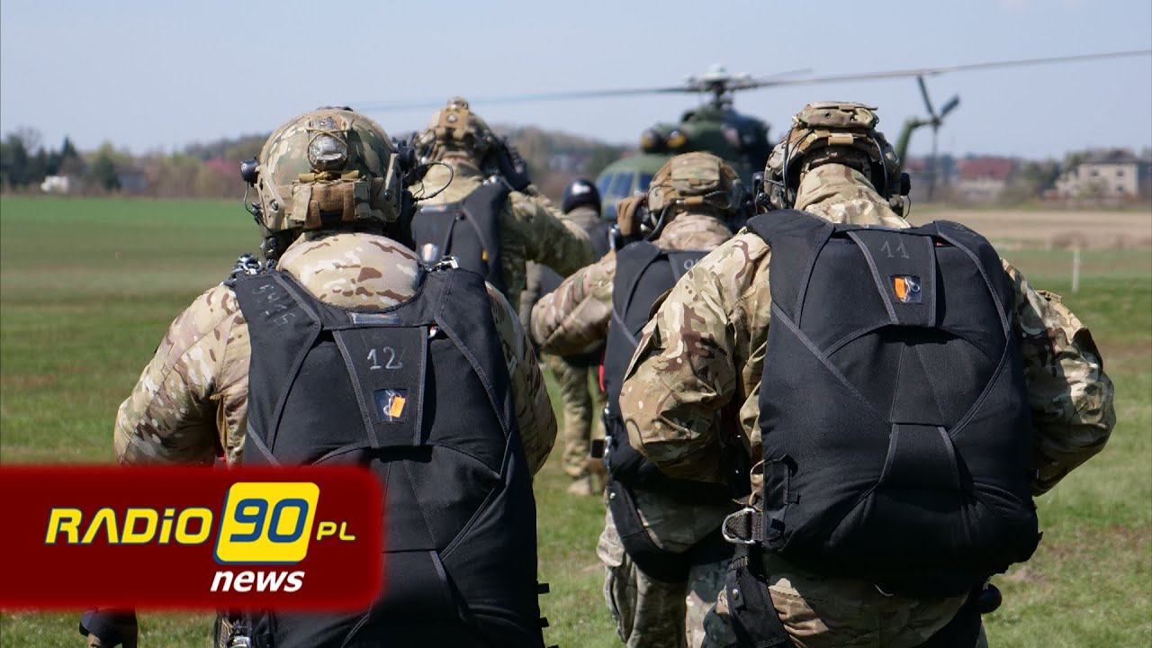 Jednostka Wojskowa AGAT z Gliwic. Ćwiczenia komandosów na lotnisku w Rybniku-Gotartowicach #radio90