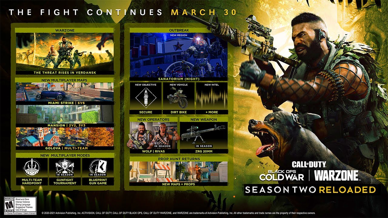 BLACK OPS COLD WAR SEASON 2 RELOADED TRAILER (NEW OUTBREAK MAP, DEAD OPS UPDATE, WEAPONS) #SHORTS