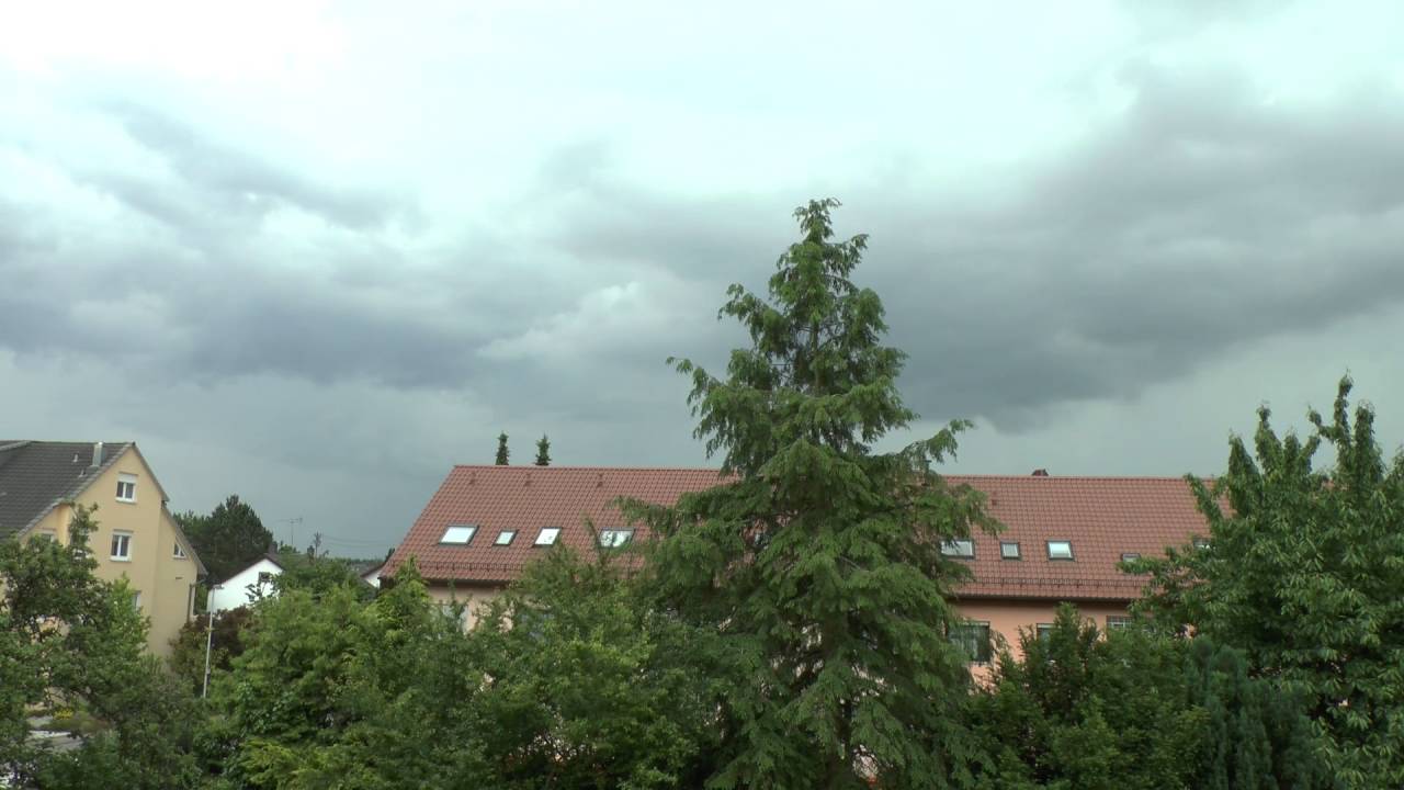 Gewitter mit extremen positiven Blitzen 08.06.2016 [Full Movie]
