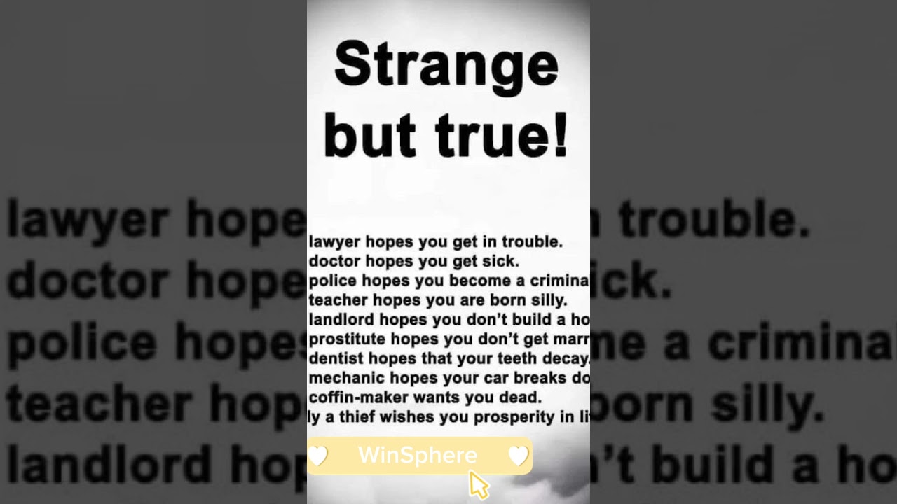 Strange But True! 😲