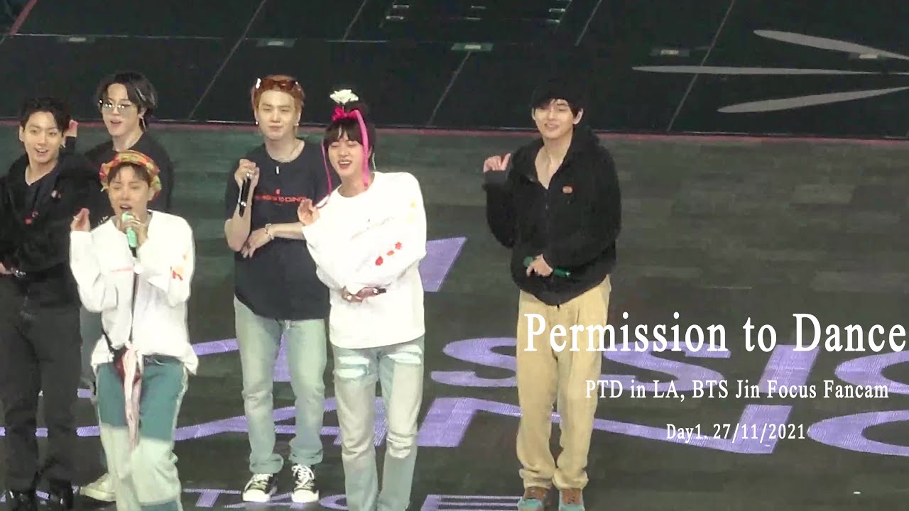 211127 Permission to Dance Encore 4K Jin Fancam PTD in LA 석진 직캠