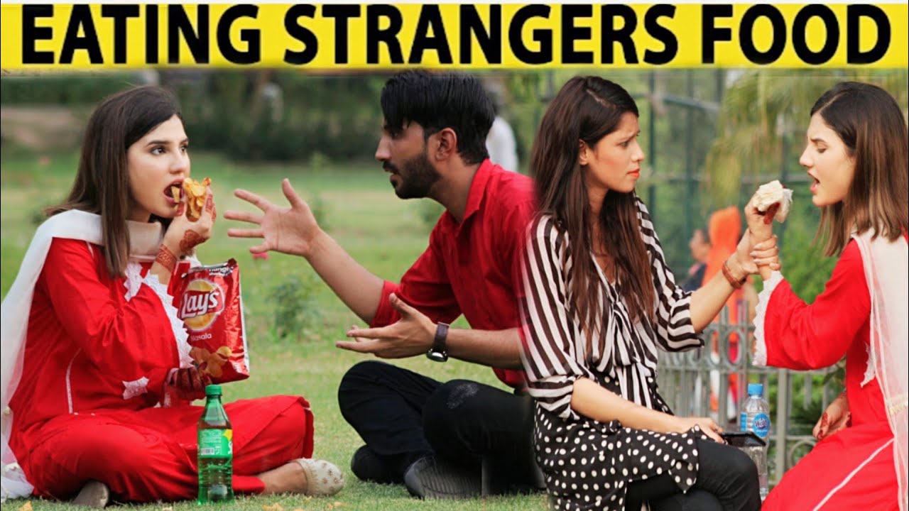 Eating Strangers Food Prank By Nimra Ali@Crazy Comedy
