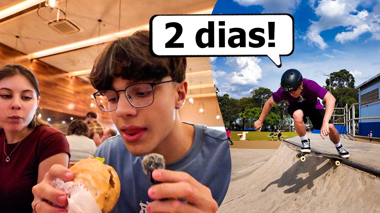 EU TAVA AFIM DE COMER HAMBÚRGUER E ANDAR DE SKATE OK?