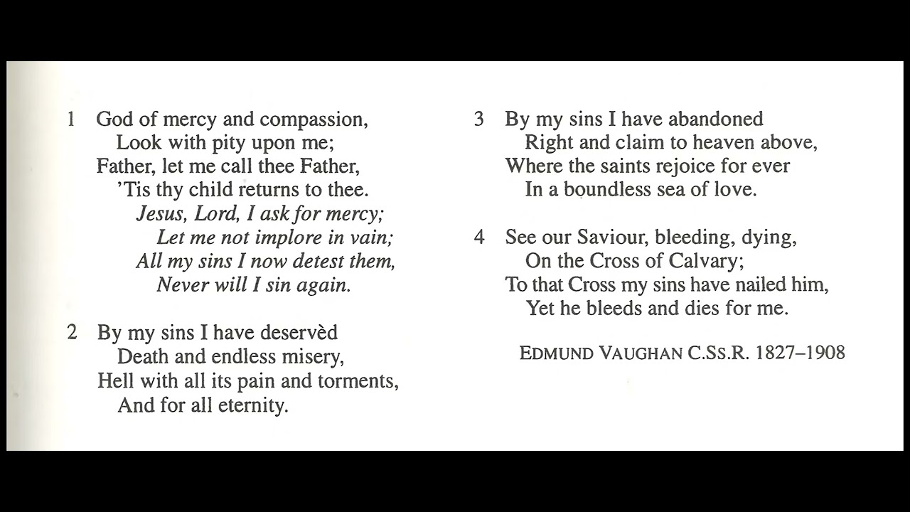 God of mercy and compassion, 4 vv. (AU SANG QU'UN DIEU)